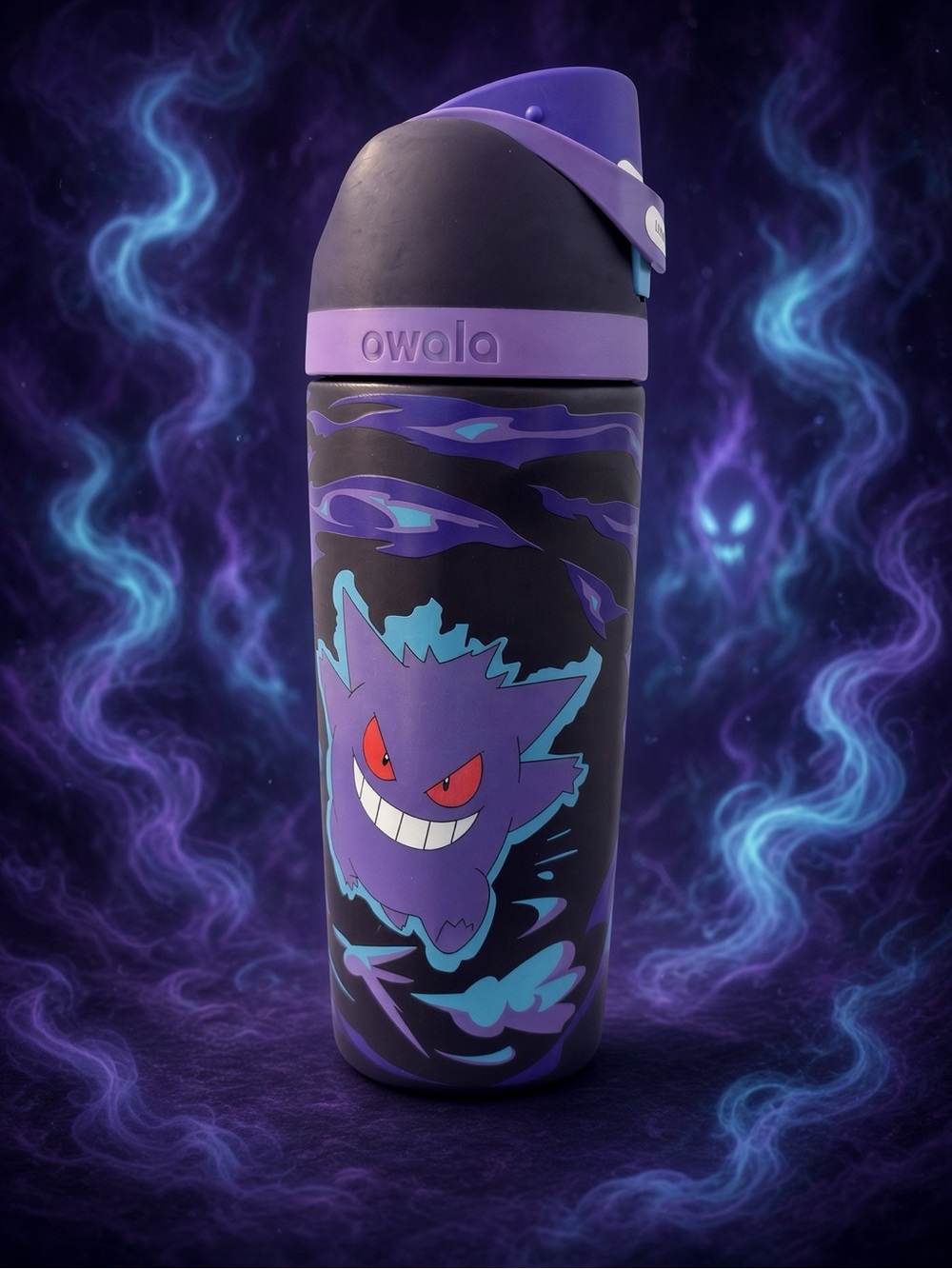 Owala X Pokémon Water Bottle – Purple Gengar Design